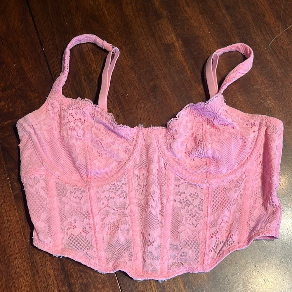 Pink corset